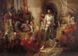 "O julgamento de Sir William Wallace em Westminster", c1831-1890.                                        de William Bell Scott