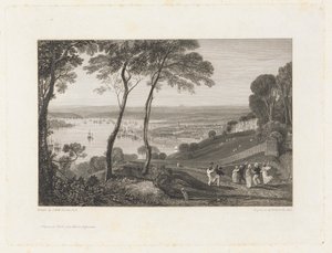 Plymouth Dock, de Mount Edgecumbe de William Bernard Cooke