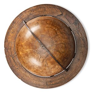 Globo terrestre inglês primitivo, c.1673