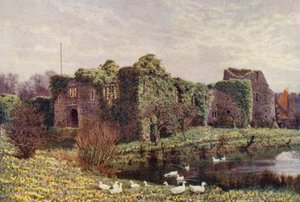 Castelo de Allington (litografia a cores) de William Biscombe Gardner