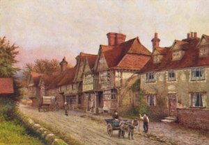 Pedra de Chidding do canto do cemitério, 1907 de William Biscombe Gardner