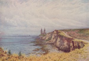 Os penhascos em Reculver, 1910 de William Biscombe Gardner