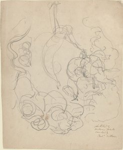 Uma Figura Ascendendo em uma Glória de Nuvens (?) de William Blake