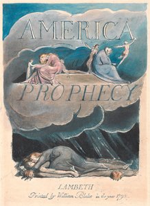 América. A Prophecy, Plate 2, Title Page de William Blake