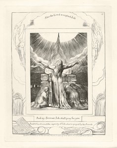 E meu Servo Jó orará por você, 1825 de William Blake