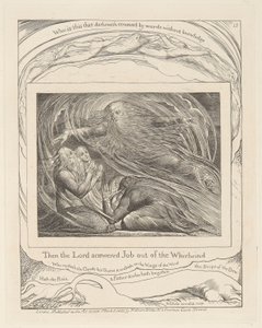 Livro de Jó, Placa 13, O Senhor Respondeu a Jó fora do Turbilhão de William Blake