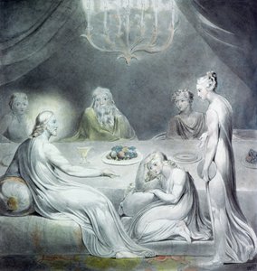 Cristo na casa de Marta e Maria ou a penitente Madalena de William Blake