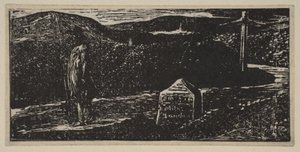Jornada Colinets: Marco Marcado Milhas LXII para Londres, de Thorntons Pastorals of V ..., 1821. de William Blake