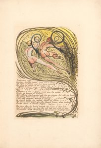 Europa. Uma profecia, ilustração 10, Enitharmon dormiu. . . . (Bentley 12) de William Blake
