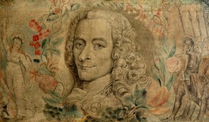 François Marie Arouet de Voltaire, c.1800 (têmpera sobre tela) de William Blake