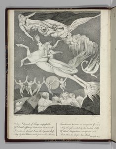 Ilustração para "Leonora, A Tale", de Gottfreid Augustus Bürger, gravada por Perry, 1796 de William Blake