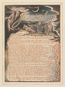 Jerusalém, ilustração 4, Jerusalém, cap. 1 .... de William Blake
