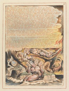 Jerusalém, ilustração 50, As montanhas do Atlântico .... de William Blake