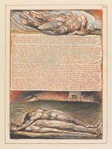 Jerusalém, Prancha 94, Albion repousa sobre sua Rocha .... de William Blake