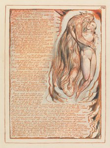 Jerusalém, ilustração 96, Enquanto o Sol e a Lua avançam .... de William Blake