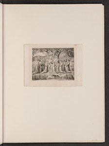 Jó e sua família de William Blake