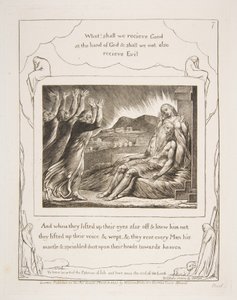 Consoladores dos trabalhos, das ilustrações do livro de trabalho, 1825-26. de William Blake