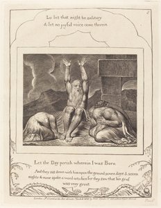 O desespero de Jó de William Blake