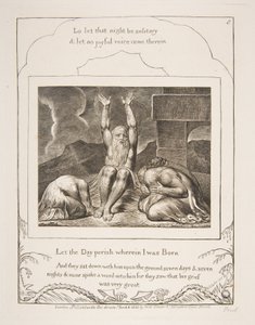 Jobs Desespero, de Ilustrações do Livro de Jó, 1825-26. de William Blake