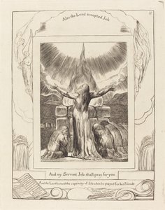 O sacrifício de Jó de William Blake