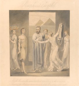José e a Esposa de Potiphar de William Blake