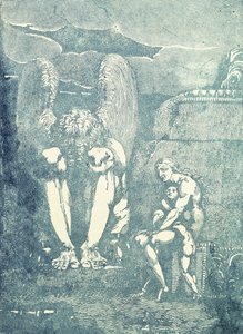 Nos Anjos de Albion, meados da década de 1790 de William Blake