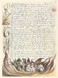 &39;On Albions Angels ...&39;, ilustração 17 de &39;America: A Prophecy&39; de William Blake
