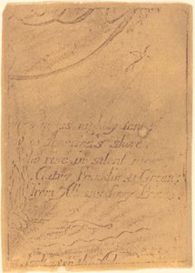 Restrike do fragmento da placa cancelada para "A Prophecy" de William Blake
