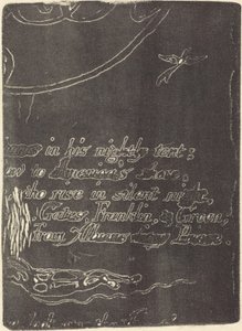 Restrike do fragmento da placa cancelada para "A Prophecy" de William Blake