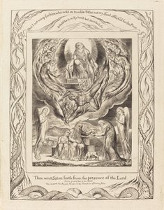 Satanás saindo da presença do Senhor de William Blake