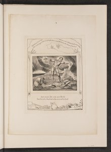 Satanás ferindo Jó com furúnculos de William Blake