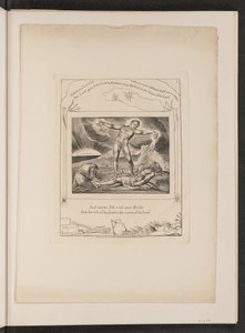 Satan Smiting Job with Boils, 1825. de William Blake