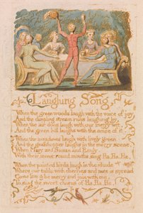 Canções da Inocência, Prancha 28, Canção de Rir (Bentley 15) de William Blake