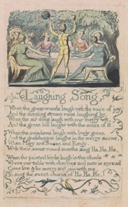 Canções de inocência e experiência, ilustração 14, Canção de riso (Bentley 15) de William Blake