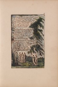Canções de inocência e experiência, ilustração 19, noite (Bentley 21) de William Blake