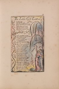 Canções de inocência e experiência, ilustração 33, The Little Girl Lost (Bentley 34) de William Blake
