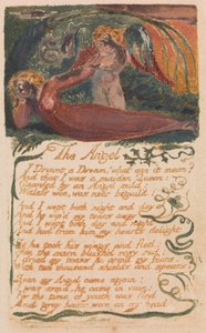 Canções de inocência e experiência, ilustração 40, O anjo (Bentley 41) de William Blake