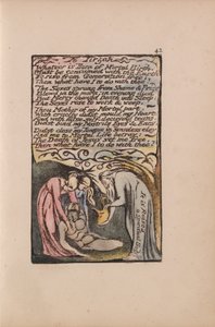Canções de inocência e experiência, ilustração 42, To Tirzah (Bentley 52) de William Blake