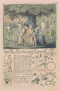 Canções da Inocência e da Experiência, Placa 8, "The Ecchoing Green" (Bentley 6) de William Blake
