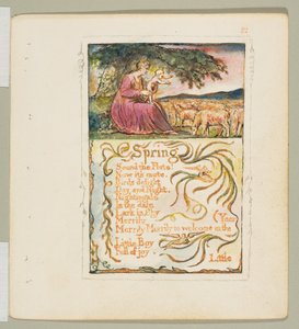 Canções de Inocência e de Experiência: Primavera, ca. 1825. de William Blake