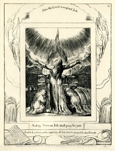 O livro de Jó 42: 8 ilustrado por william Blake de William Blake
