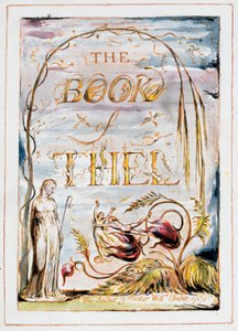 O Livro de Thel (frontispício) de William Blake