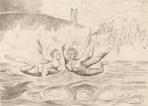 The Circle of the Corrupt Officials, the Devils Mauling Each Other, 1827. de William Blake