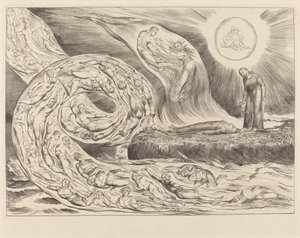 O Círculo da Luxúria: Paolo e Francesca de William Blake