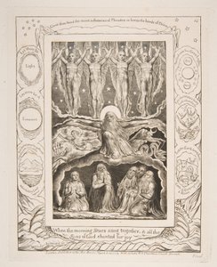 A Criação, das Ilustrações do Livro de Jó, 1825-26. de William Blake