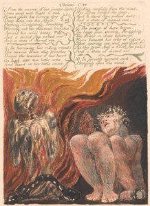 O Primeiro Livro do Urizen, Placa 10, "7. Das cavernas da sua coluna vertebral articulada . . . ." (Bentley 11) de William Blake