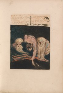 O Primeiro Livro de Urizen, Placa 20, Assim o Profeta Eterno Foi Dividido .... (Bentley 15) de William Blake