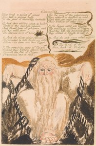 O primeiro livro de Urizen, ilustração 25, Eles viveram um período de anos. . . . (Bentley 28) de William Blake