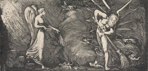 O Homem a Varrer o Salão do Intérprete de William Blake
