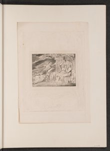 Os mensageiros falam de seus infortúnios a Jó, 1825. de William Blake